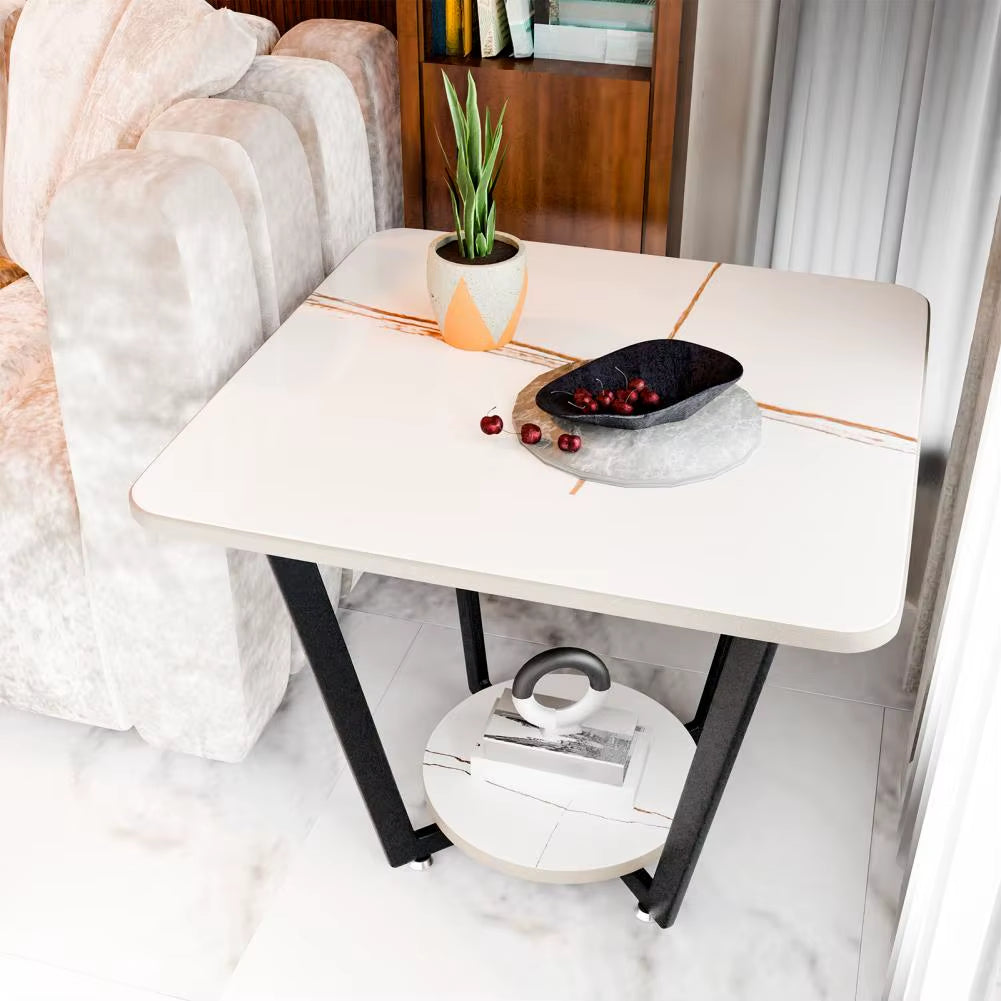 Outdoor Patio Bistro Furniture Coffee Table - for Gardens Outdoor Furniture, Backyard, Small Taverns and Balcony