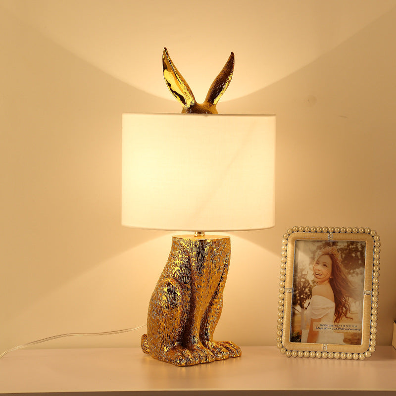 Elegant Rabbit Table Lamp for Bedroom and Living Room Bedside Illumination