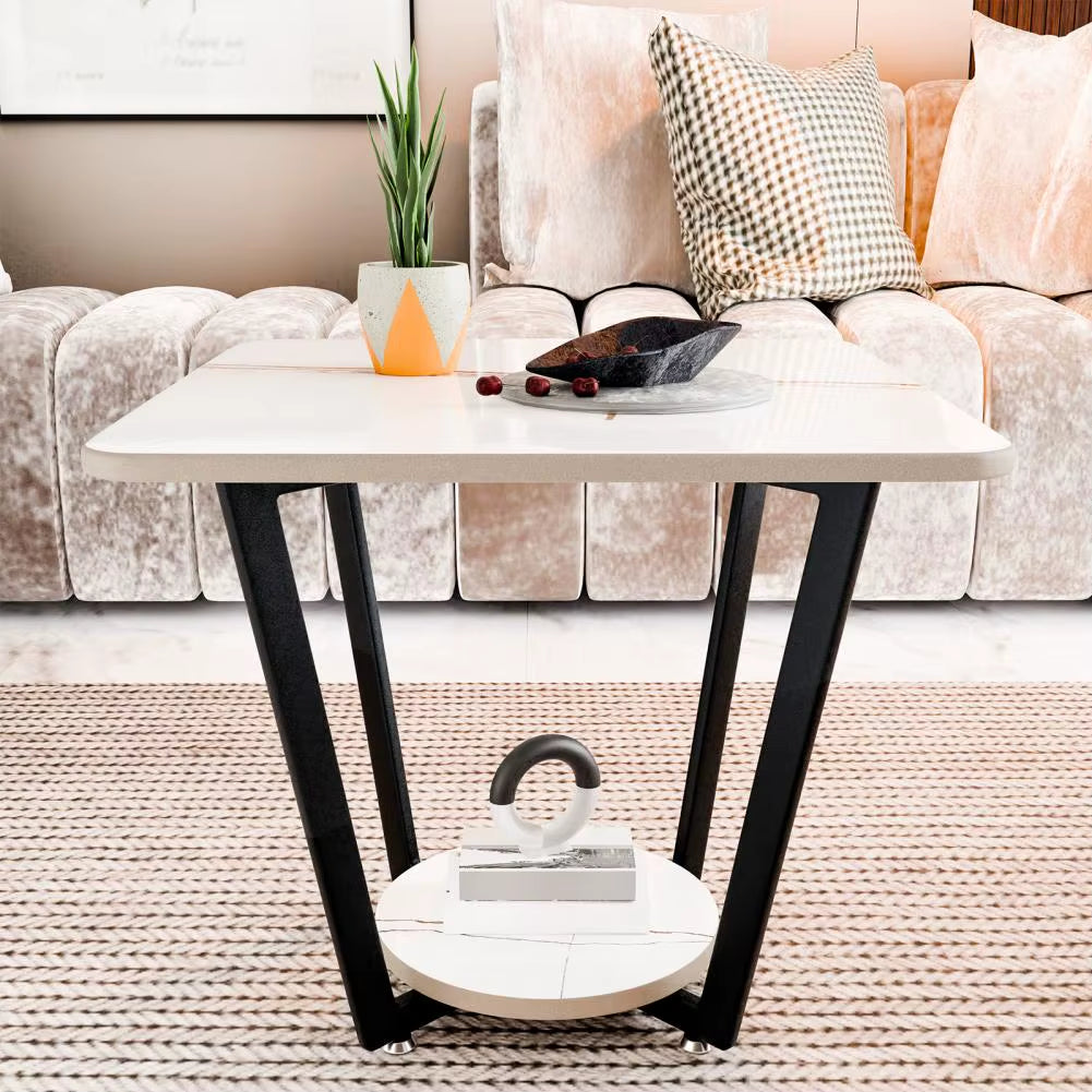 Outdoor Patio Bistro Furniture Coffee Table - for Gardens Outdoor Furniture, Backyard, Small Taverns and Balcony