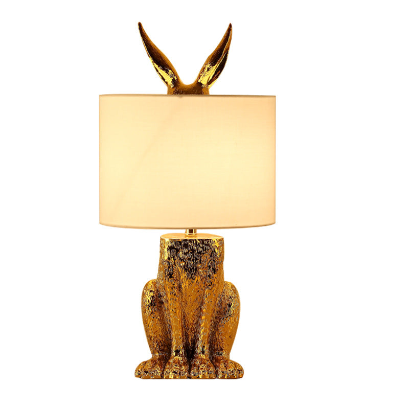 Elegant Rabbit Table Lamp for Bedroom and Living Room Bedside Illumination