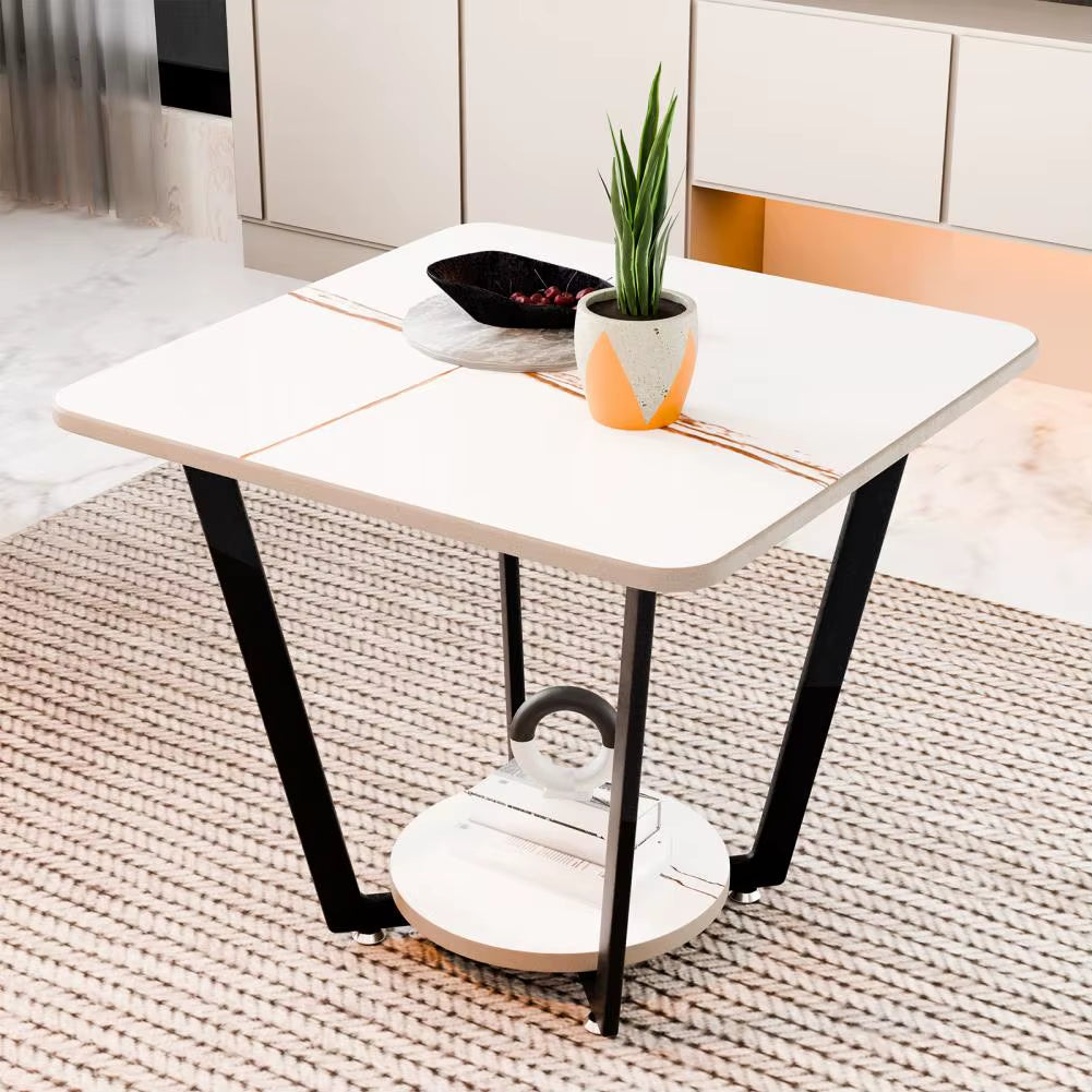 Outdoor Patio Bistro Furniture Coffee Table - for Gardens Outdoor Furniture, Backyard, Small Taverns and Balcony