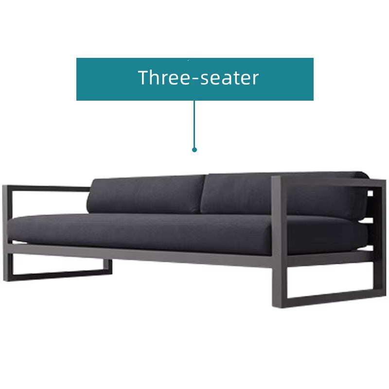 Nordic Style Two Seats All Weather Outdoor Furniture Metal Outdoor Furniture, Aluminum Outdoor Furniture Set