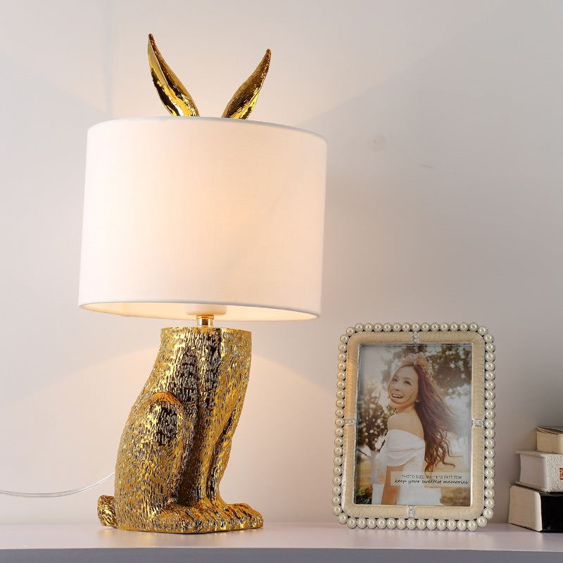 Elegant Rabbit Table Lamp for Bedroom and Living Room Bedside Illumination