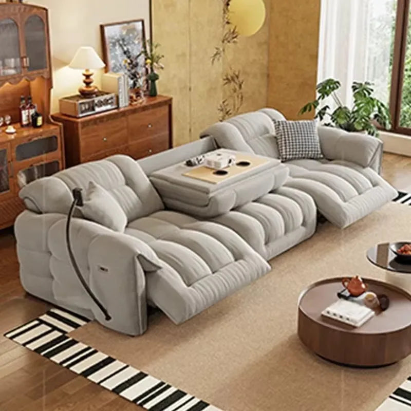 Italian Modern Luxury Loveseat Electric Recliner Sofa for Designer Apartments and Home Decor