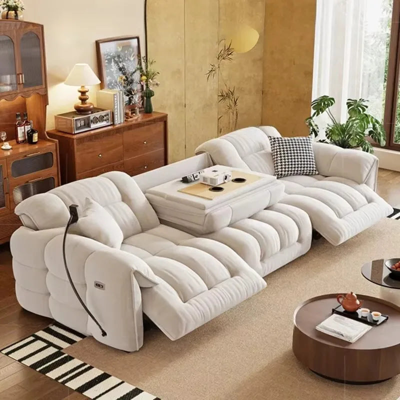 Italian Modern Luxury Loveseat Electric Recliner Sofa for Designer Apartments and Home Decor