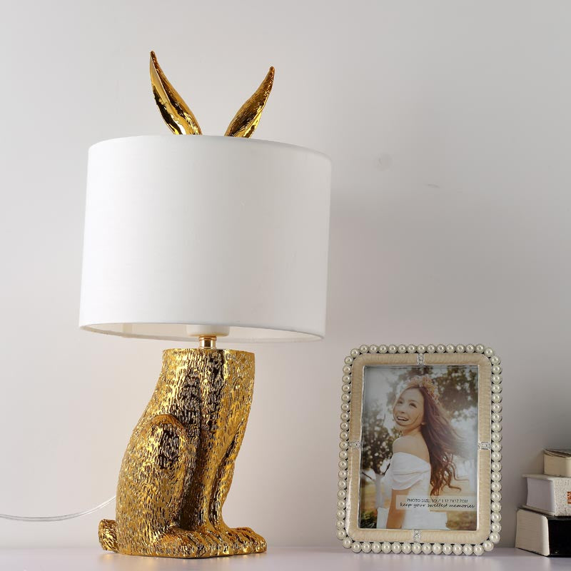 Elegant Rabbit Table Lamp for Bedroom and Living Room Bedside Illumination