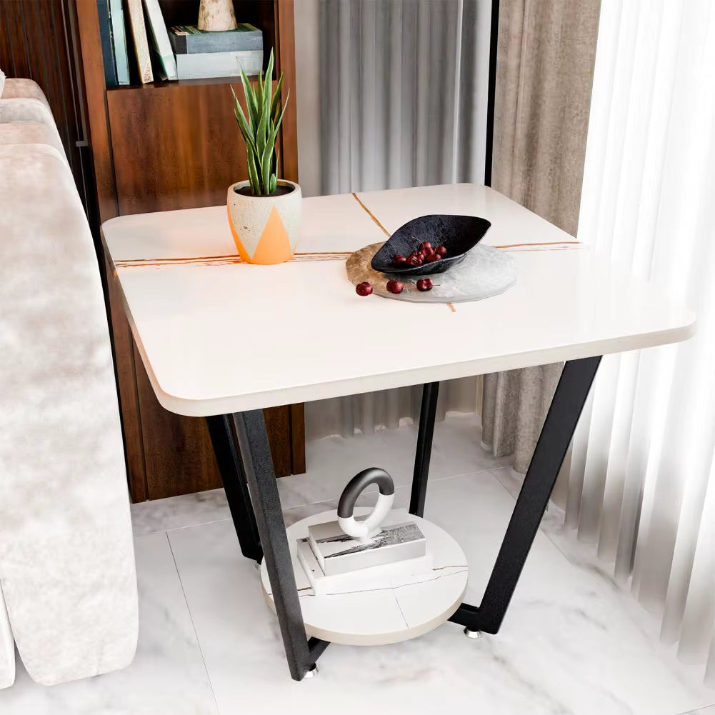 Outdoor Patio Bistro Furniture Coffee Table - for Gardens Outdoor Furniture, Backyard, Small Taverns and Balcony