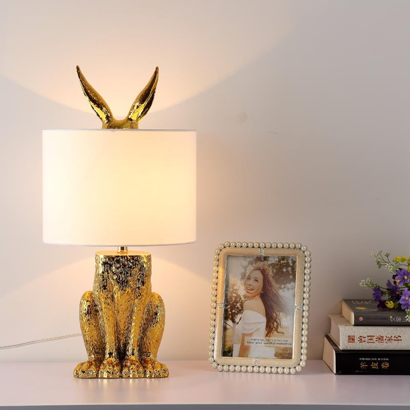 Elegant Rabbit Table Lamp for Bedroom and Living Room Bedside Illumination