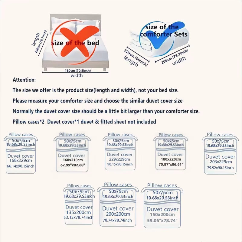 3Pcs Butterfly Pattern Brushed Bedding Set King Size Duvet Cover Pillowcase Set Skin Friendly Breathable Duvet Cover Pillowcases